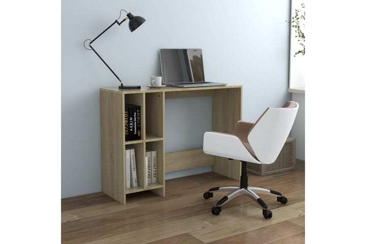 Työpöytä Sonoma-tammi 102,5x35x75 cm lastulevy - Ruskea - Tietokonepöytä
 - Kirjoituspöytä