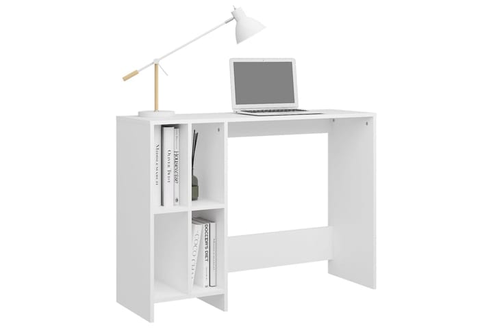 Työpöytä valkoinen 102,5x35x75 cm lastulevy - Valkoinen - Tietokonepöytä
 - Kirjoituspöytä