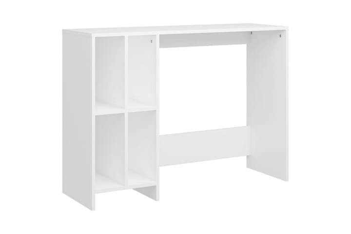 Työpöytä valkoinen 102,5x35x75 cm lastulevy - Valkoinen - Tietokonepöytä
 - Kirjoituspöytä