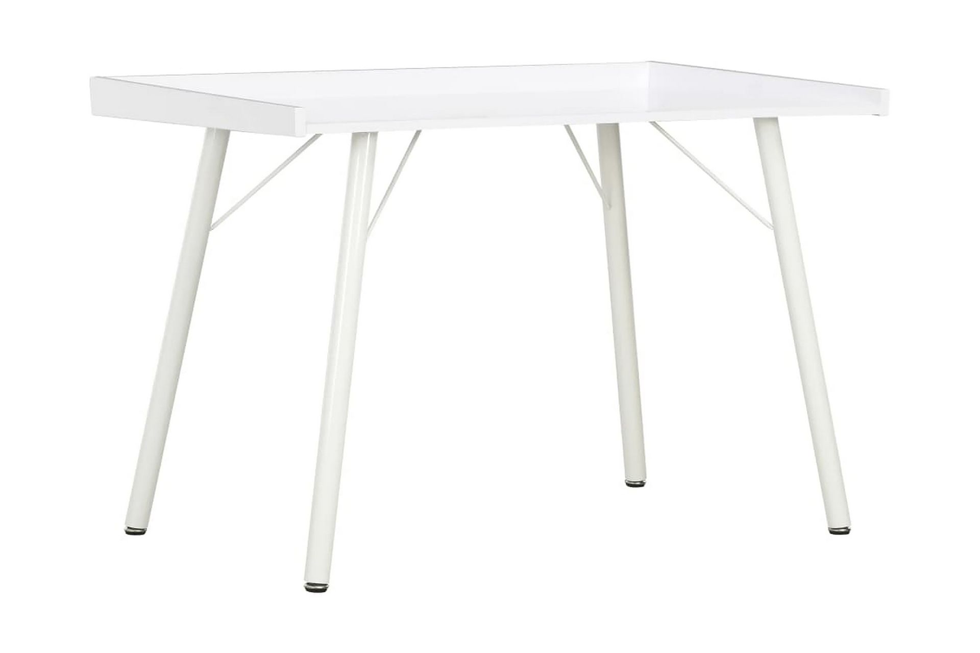 Työpöytä valkoinen 90x50x79 cm - Valkoinen - Huonekalut - Pöytä & ruokailuryhmä - Työpöytä
 - Kirjoituspöytä