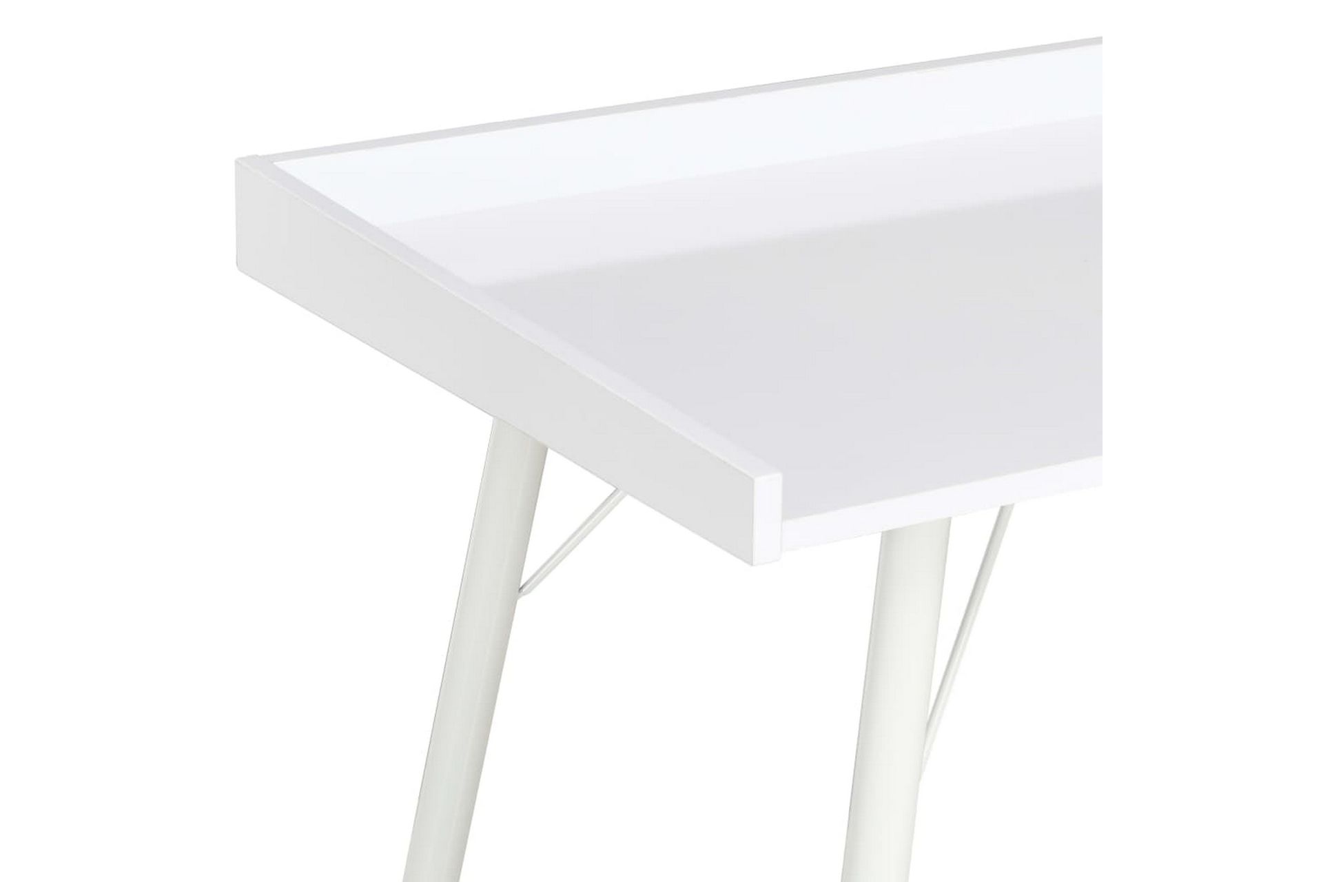 Työpöytä valkoinen 90x50x79 cm - Valkoinen - Huonekalut - Pöytä & ruokailuryhmä - Työpöytä
 - Kirjoituspöytä