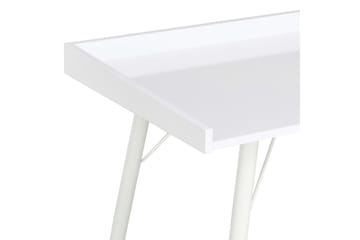 Työpöytä valkoinen 90x50x79 cm - Valkoinen - Huonekalut - Pöytä & ruokailuryhmä - Työpöytä
 - Kirjoituspöytä