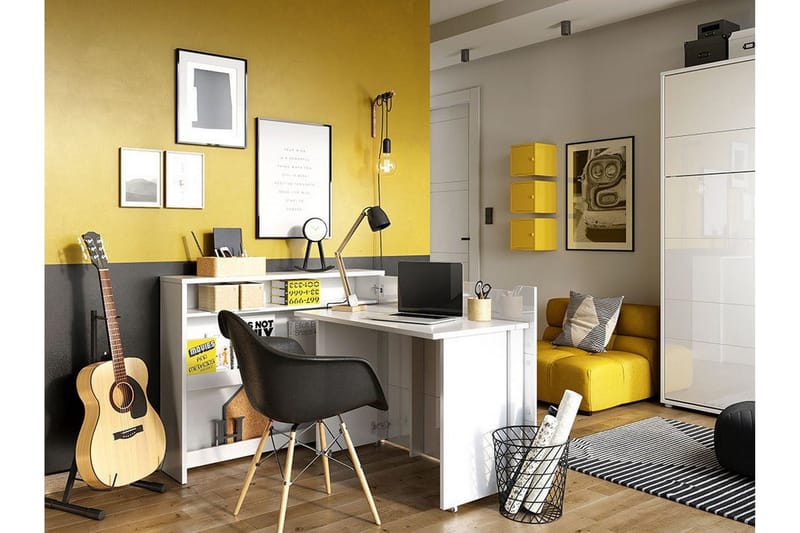 White - Huonekalut - Pöytä & ruokailuryhmä - Työpöytä
 - Kirjoituspöytä - Kulmakirjoitusp öytä