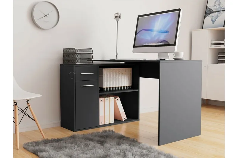 Wickston Skrivbord 120 cm Anthracite - Huonekalut - Pöytä & ruokailuryhmä - Työpöytä - Kirjoituspöytä