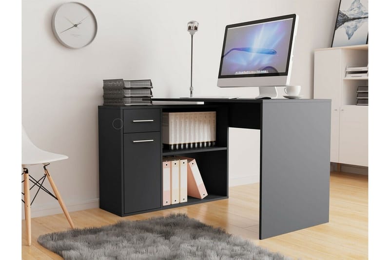 Wickston Skrivbord 120 cm Anthracite - Huonekalut - Pöytä & ruokailuryhmä - Työpöytä - Kirjoituspöytä