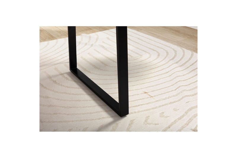 Kirjoituspöytä Wohnling Massiivipuinen puureuna Metallijalat Maalaistyyli Musta, suora, 200x100 cm - Musta, suora, 200x100 cm - Huonekalut - Pöytä & ruokailuryhmä - Työpöytä
 - Tietokonepöytä