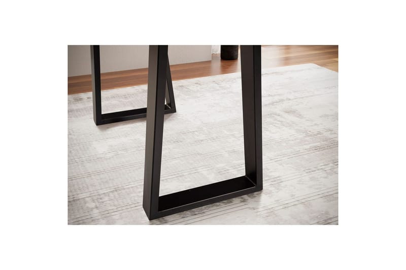 Kirjoituspöytä Wohnling Massiivipuu puureunalla metallirunko - Huonekalut - Pöytä & ruokailuryhmä - Työpöytä - Tietokonepöytä