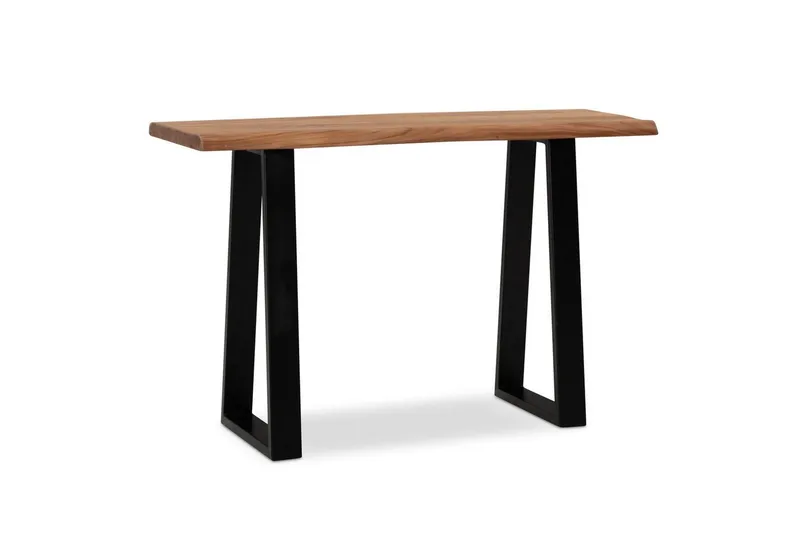 Kirjoituspöytä Wohnling Massiivipuu puureunalla metallirunko, undefined