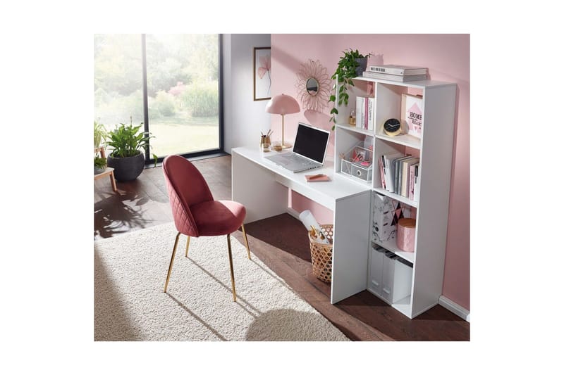 Kirjoituspöytä Wohnling moderni säilytystelineellä 170 cm - Huonekalut - Pöytä & ruokailuryhmä - Työpöytä - Tietokonepöytä