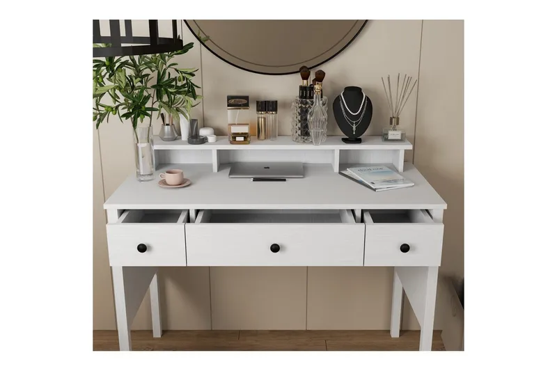 Krynn Kampauspöytä 120 cm - Luonnollinen/Valkoinen - Huonekalut - Pöytä & ruokailuryhmä - Työpöytä
 - Tietokonepöytä