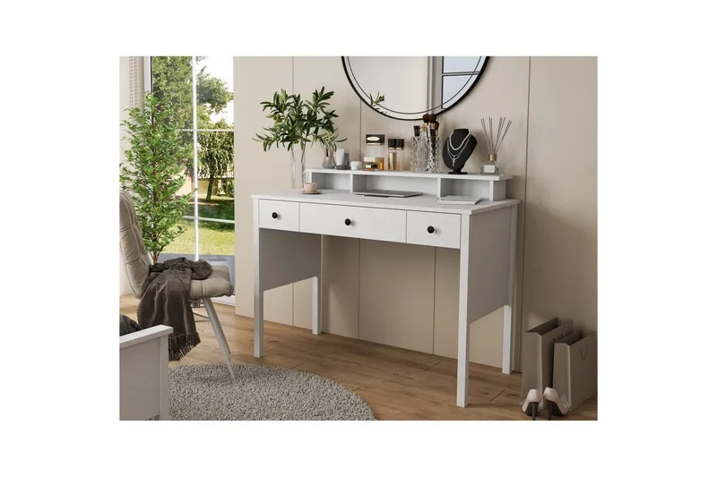 Krynn Kampauspöytä 120 cm - Luonnollinen/Valkoinen - Huonekalut - Pöytä & ruokailuryhmä - Työpöytä
 - Tietokonepöytä