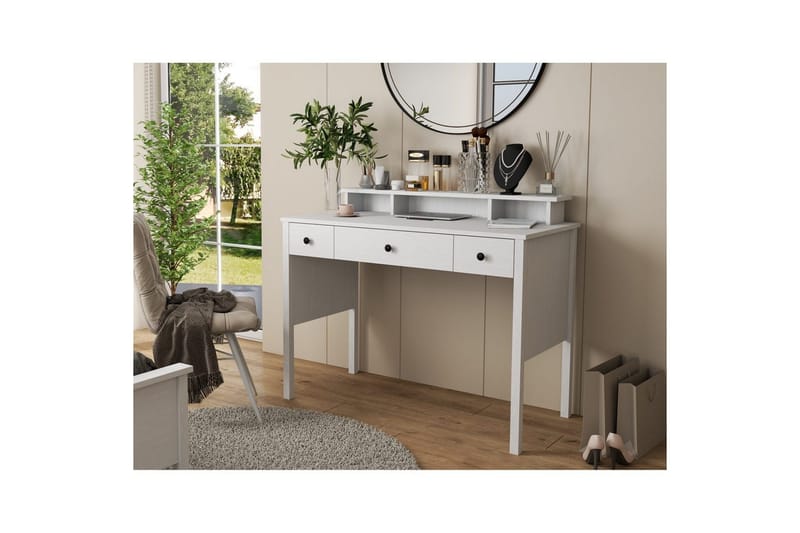 Krynn Kampauspöytä 120 cm - Luonnollinen/Valkoinen - Huonekalut - Pöytä & ruokailuryhmä - Työpöytä - Tietokonepöytä