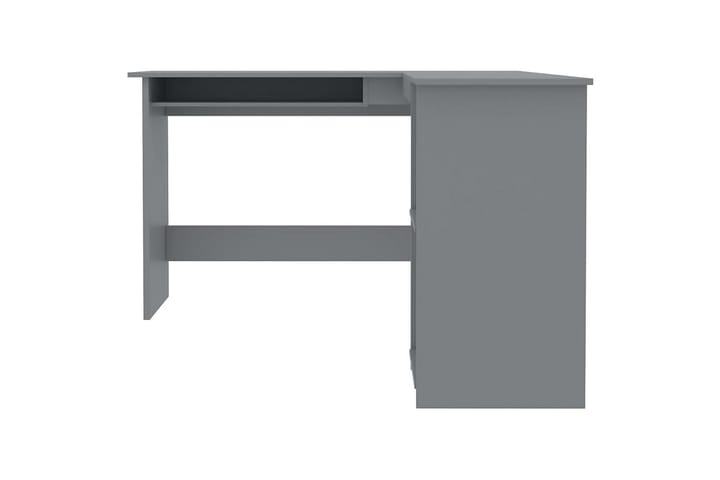 L-muotoinen kulmapöytä harmaa 120x140x75 cm lastulevy - Harmaa - Tietokonepöytä
 - Kirjoituspöytä