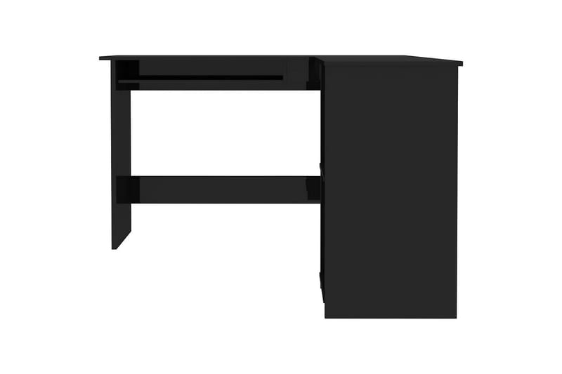 L-muotoinen kulmapöytä korkeak. musta 120x140x75cm lastulevy - Musta - Huonekalut - Pöytä & ruokailuryhmä - Työpöytä
 - Tietokonepöytä