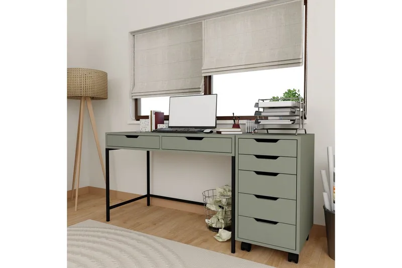 Loryn Kirjoituspöytä 55x120 cm - Vihreä - Huonekalut - Pöytä & ruokailuryhmä - Työpöytä - Tietokonepöytä