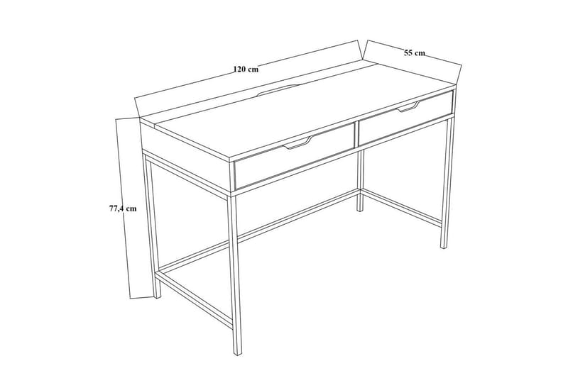 Loryn Kirjoituspöytä 55x120 cm - Vihreä - Huonekalut - Pöytä & ruokailuryhmä - Työpöytä - Tietokonepöytä