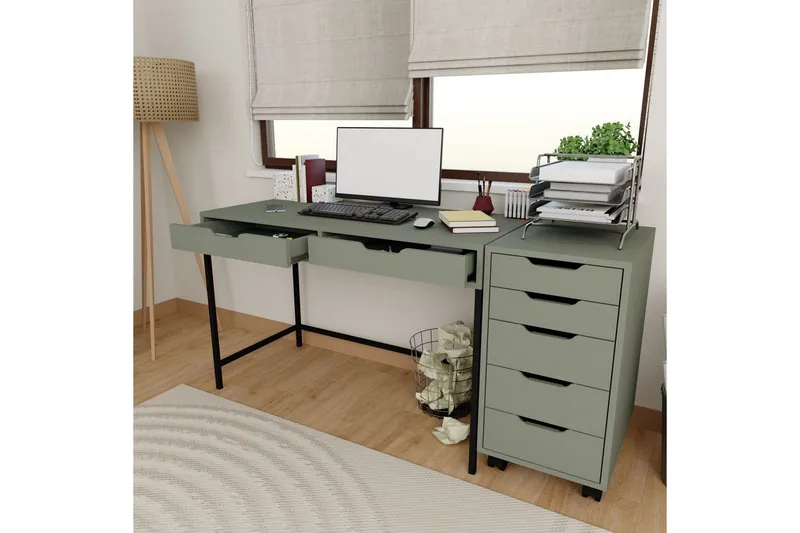 Loryn Kirjoituspöytä 55x120 cm - Vihreä - Huonekalut - Pöytä & ruokailuryhmä - Työpöytä
 - Tietokonepöytä