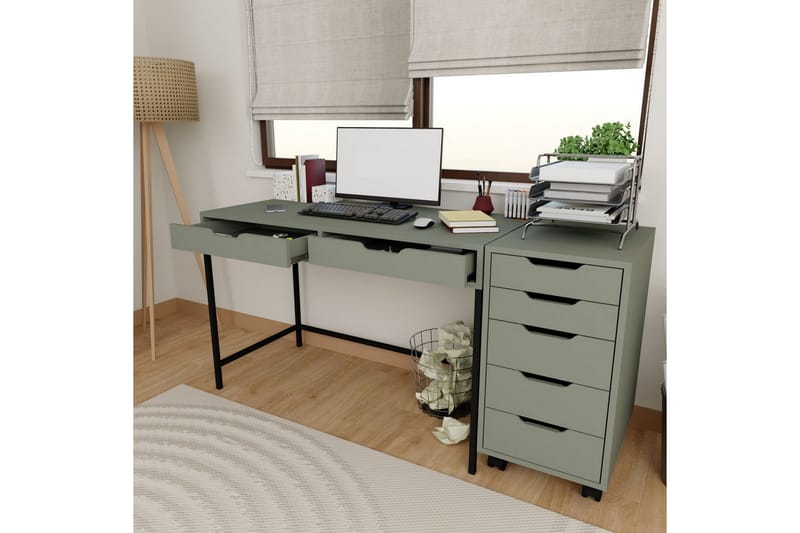 Loryn Kirjoituspöytä 55x120 cm - Vihreä - Huonekalut - Pöytä & ruokailuryhmä - Työpöytä
 - Tietokonepöytä
