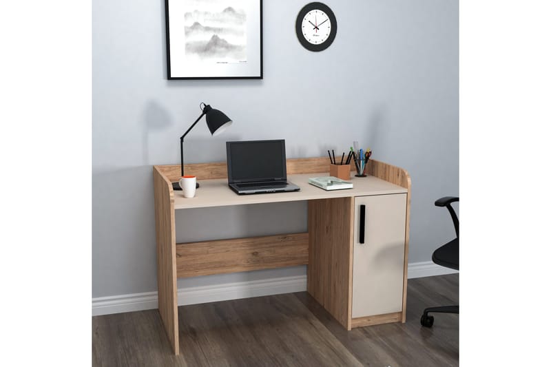 Luses Kirjoituspöytä 23,6x123,6 cm - Ruskea/Beige - Huonekalut - Pöytä & ruokailuryhmä - Työpöytä - Tietokonepöytä
