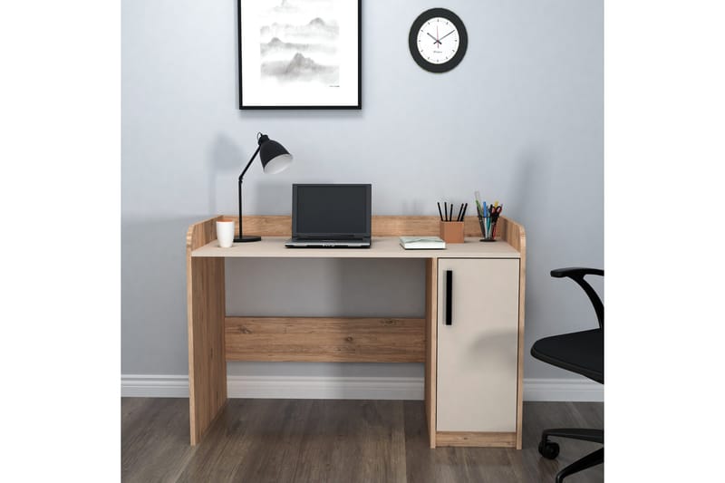 Luses Kirjoituspöytä 23,6x123,6 cm - Ruskea/Beige - Huonekalut - Pöytä & ruokailuryhmä - Työpöytä - Tietokonepöytä