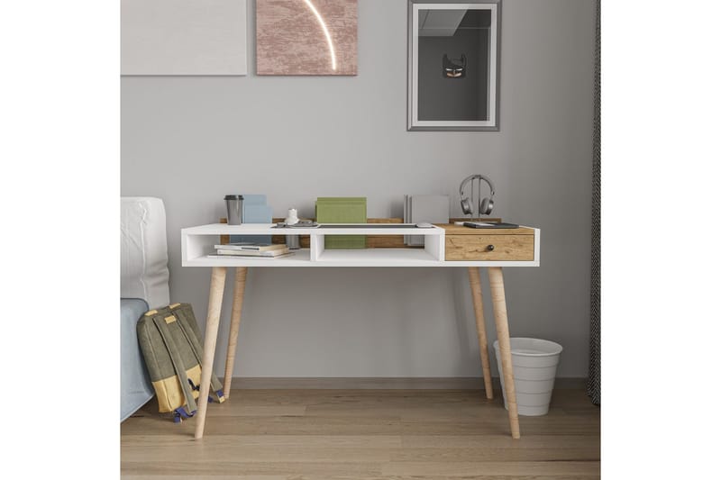 Miraen Kirjoituspöytä 53x120 cm - Valkoinen - Huonekalut - Pöytä & ruokailuryhmä - Työpöytä
 - Tietokonepöytä