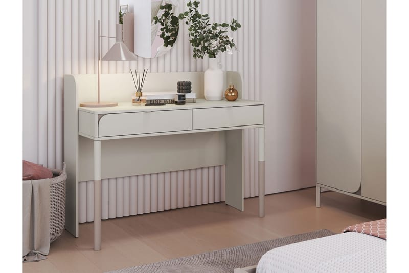 Monfort Kirjoituspöytä 122x50 cm - Beige - Huonekalut - Pöytä & ruokailuryhmä - Työpöytä
 - Tietokonepöytä