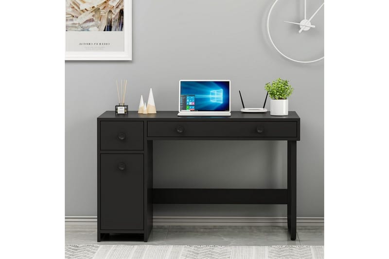 Neric Kirjoituspöytä 60x120 cm - Musta - Huonekalut - Pöytä & ruokailuryhmä - Työpöytä
 - Tietokonepöytä