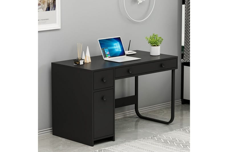 Neric Kirjoituspöytä 60x120 cm - Musta - Huonekalut - Pöytä & ruokailuryhmä - Työpöytä
 - Tietokonepöytä
