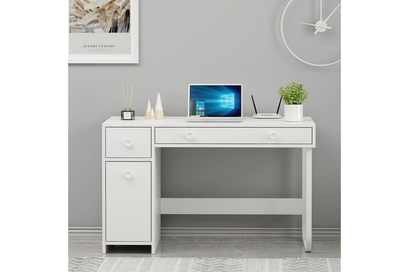 Neric Kirjoituspöytä 60x120 cm - Valkoinen - Huonekalut - Pöytä & ruokailuryhmä - Työpöytä
 - Tietokonepöytä