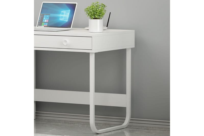 Neric Kirjoituspöytä 60x120 cm - Valkoinen - Huonekalut - Pöytä & ruokailuryhmä - Työpöytä
 - Tietokonepöytä