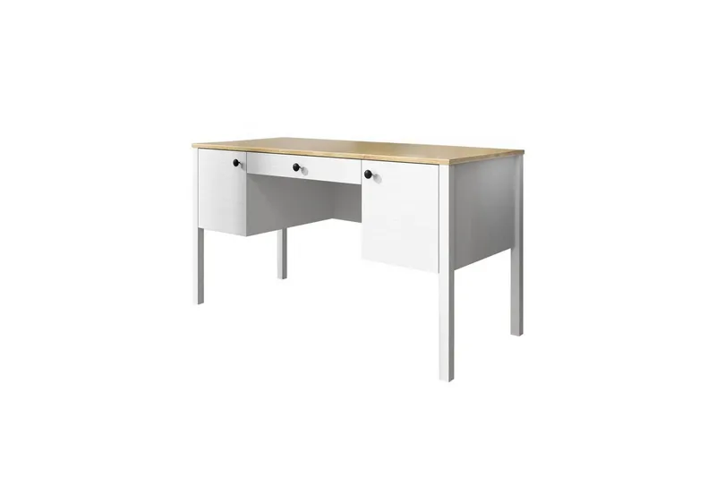 Omryn Kirjoituspöytä 60x132 cm, Luonnollinen/Valkoinen