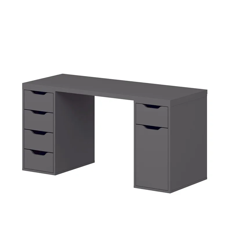Opiskelupöytä Kalune Design Alen 150 cm (150 x 75 x 60 cm) Antrasiitti 5 laatikkoa, Antrasiitti