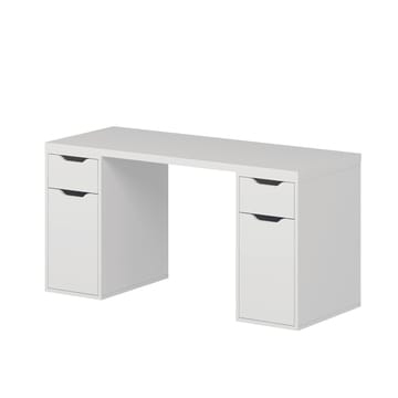Opiskelupöytä Kalune Design Alen 150 cm (150 x 75 x 60 cm) Valkoinen 2 laatikkoa, 2 kaappia - Valkoinen - Huonekalut - Pöytä & ruokailuryhmä - Työpöytä - Tietokonepöytä