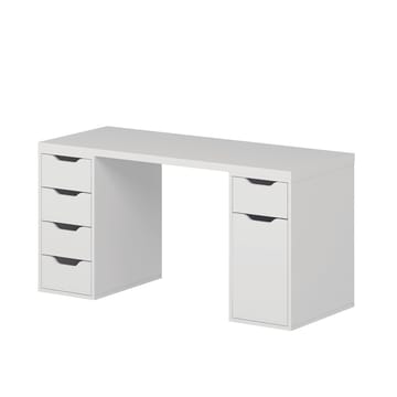Opiskelupöytä Kalune Design Alen 150 cm (150 x 75 x 60 cm) Valkoinen 5 laatikkoa - Valkoinen - Huonekalut - Pöytä & ruokailuryhmä - Työpöytä - Tietokonepöytä