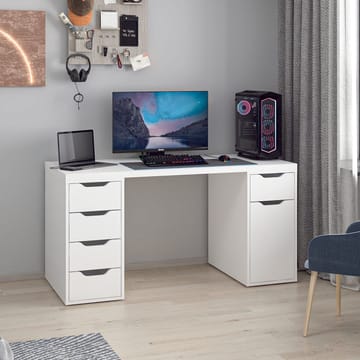 Opiskelupöytä Kalune Design Alen 150 cm (150 x 75 x 60 cm) Valkoinen 5 laatikkoa - Valkoinen - Huonekalut - Pöytä & ruokailuryhmä - Työpöytä - Tietokonepöytä