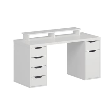 Opiskelupöytä Kalune Design Alen 150 cm (150 x 75 x 60 cm) Valkoinen 5 laatikkoa - Valkoinen - Huonekalut - Pöytä & ruokailuryhmä - Työpöytä - Tietokonepöytä