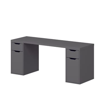 Opiskelupöytä Kalune Design Alen 180 cm (180 x 75 x 60 cm) Antrasiitti 2 laatikkoa, 2 kaappia - Antrasiitti - Huonekalut - Pöytä & ruokailuryhmä - Työpöytä - Tietokonepöytä