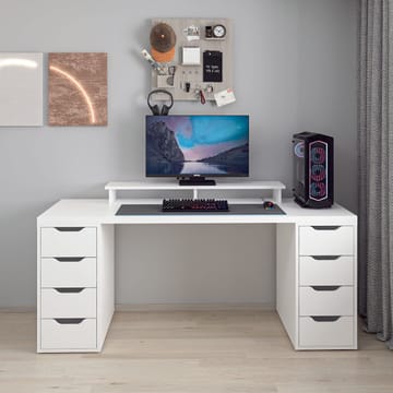 Opiskelupöytä Kalune Design Alen 180 cm (180 x 75 x 60 cm) Valkoinen 8 laatikkoa - Valkoinen - Huonekalut - Pöytä & ruokailuryhmä - Työpöytä - Tietokonepöytä