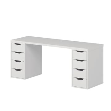 Opiskelupöytä Kalune Design Alen 180 cm (180 x 75 x 60 cm) Valkoinen 8 laatikkoa - Valkoinen - Huonekalut - Pöytä & ruokailuryhmä - Työpöytä - Tietokonepöytä