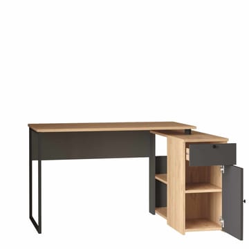 Opiskelupöytä Skye Decor Cleo Shelf (129,8 x 70 x 90 cm) luonnon antrasiitti - Luonnonväri/Antrasiitti - Huonekalut - Pöytä & ruokailuryhmä - Työpöytä - Tietokonepöytä