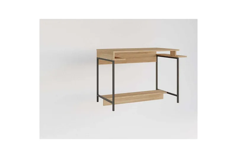 Ovran Kirjoituspöytä 57x113 cm, Tammi/Musta