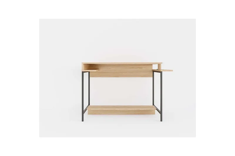 Ovran Kirjoituspöytä 57x113 cm - Tammi/Musta - Huonekalut - Pöytä & ruokailuryhmä - Työpöytä
 - Tietokonepöytä