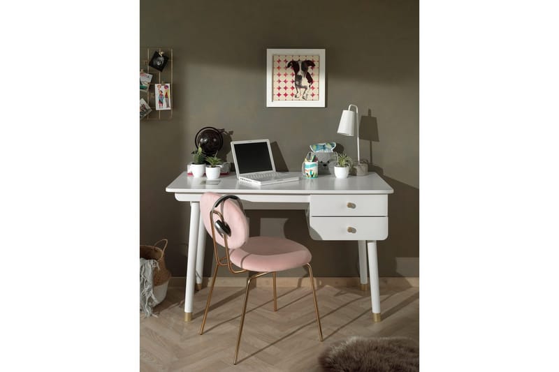 Pöytä Billy Valkoinen - Huonekalut - P öytä & ruokailuryhmä - Työpöytä - Tietokonepöytä