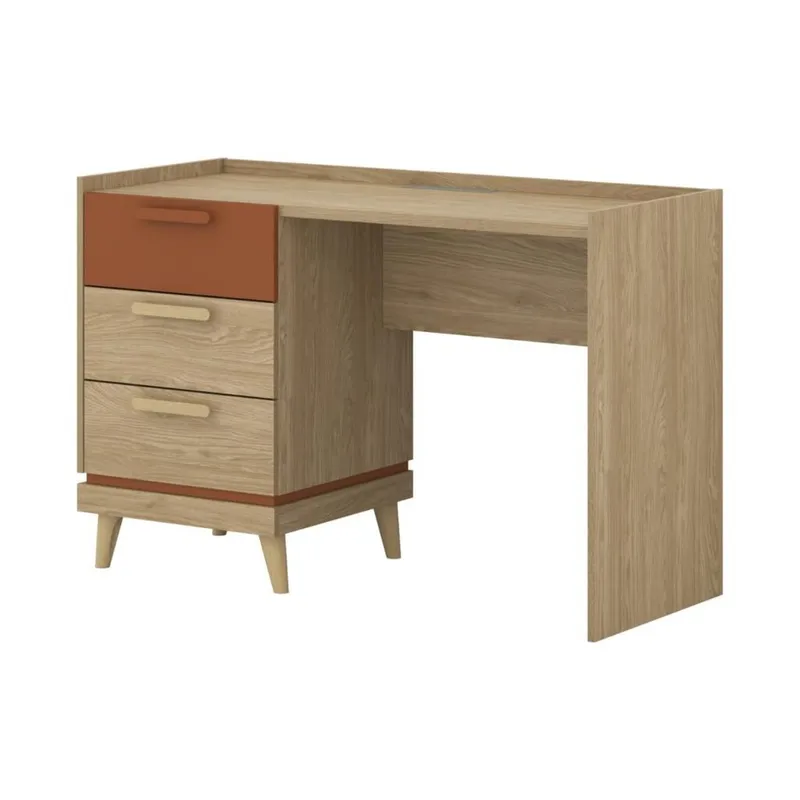 Pöytä Scandi ja 3 laatikkoa, Öljytty Tammik