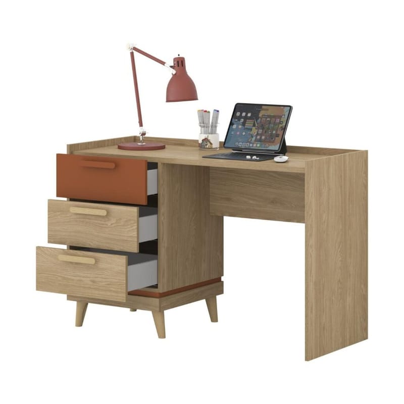 Pöytä Scandi ja 3 laatikkoa - Öljytty Tammik - Huonekalut - Pöytä & ruokailuryhmä - Työpöytä
 - Tietokonepöytä