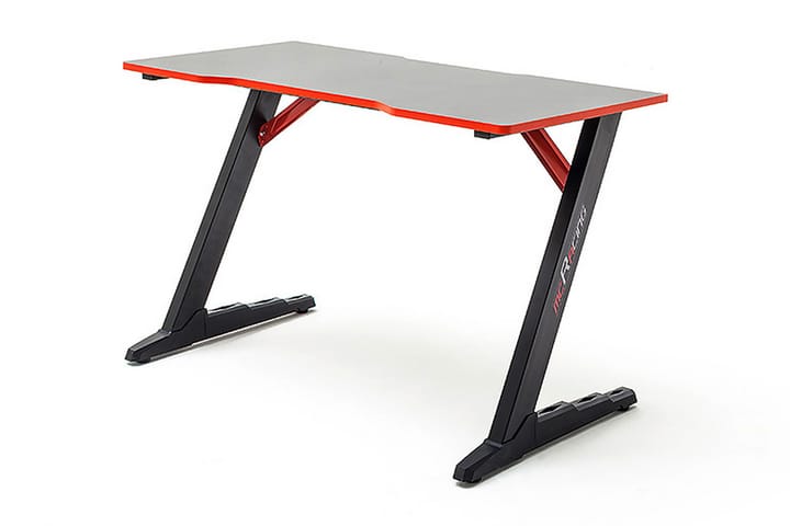 Pelipöytä Fother 120 cm - Musta/Punainen - Pelipöytä