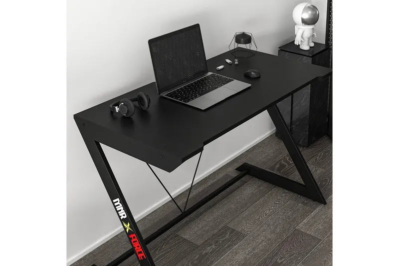 Pelipöytä Zoned 120 cm - Musta - Huonekalut - Pöytä & ruokailuryhmä - Työpöytä - Pelipöytä