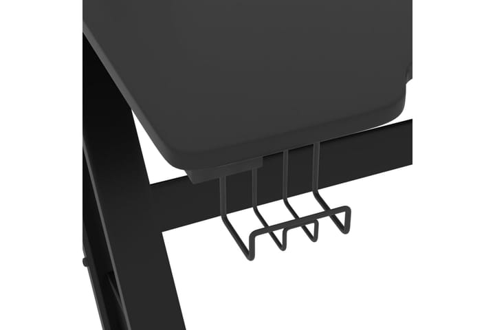 Pelip�öytä ZZ-muotoisilla jaloilla musta 110x60x75 cm - Pelipöytä