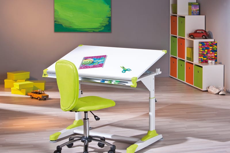 LaKivi Kirjoituspöytä Deborah - Valkoinen - Huonekalut - Pöytä & ruokailuryhmä - Työpöytä - Piirustuspöytä