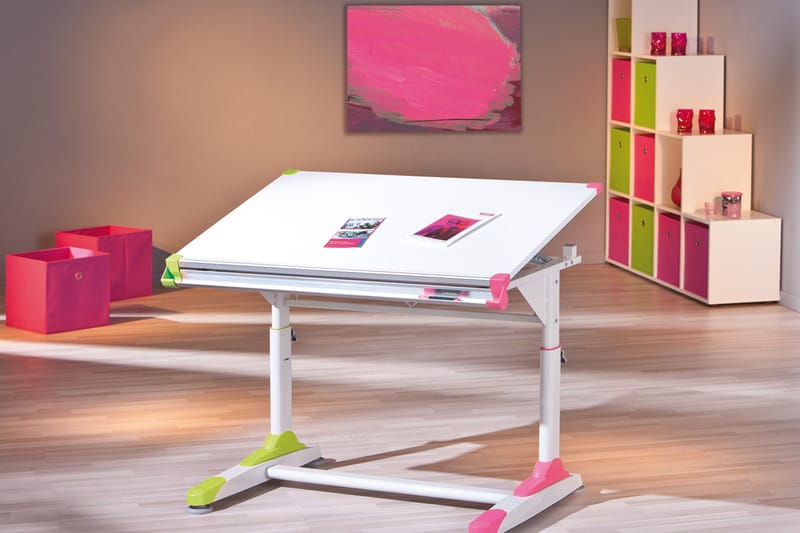 LaKivi Kirjoituspöytä Deborah - Valkoinen - Huonekalut - Pöytä & ruokailuryhmä - Työpöytä - Piirustuspöytä